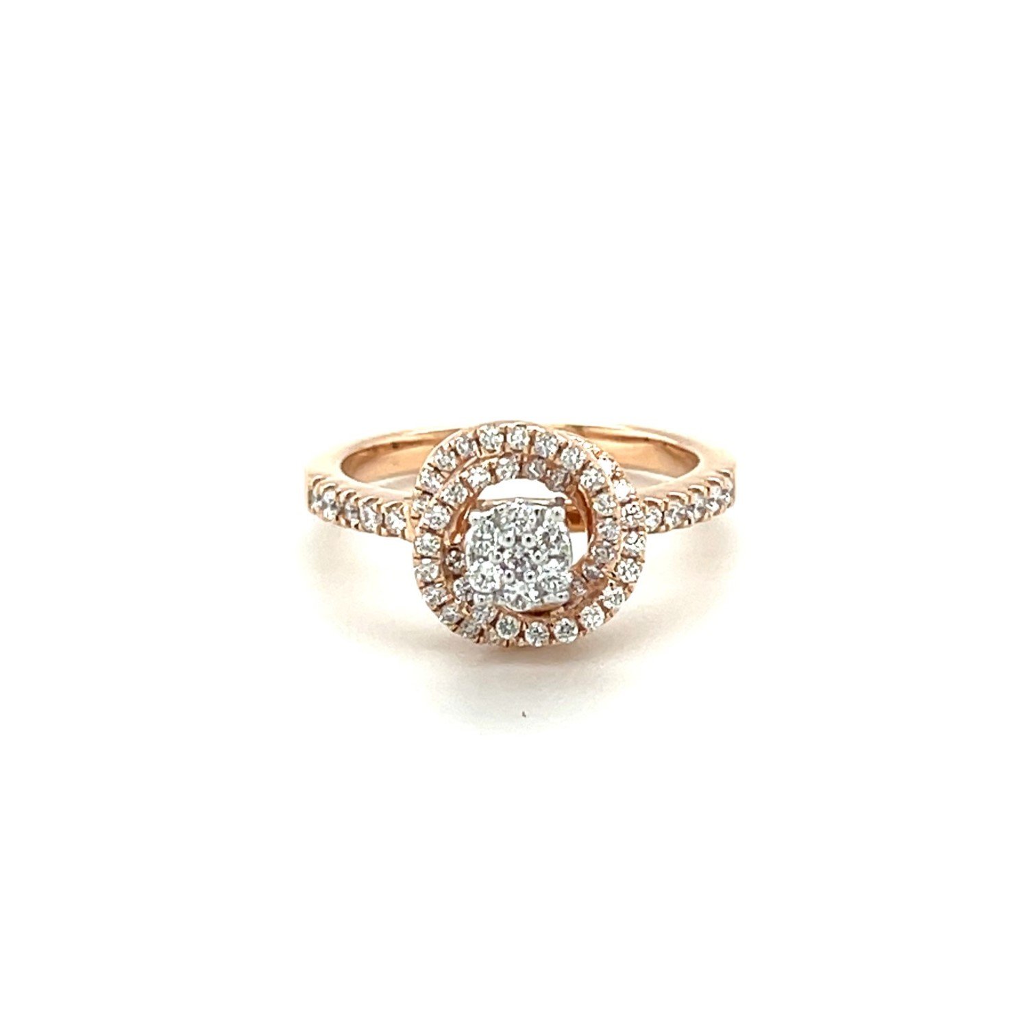 Double Halo Celestial Diamond Engag...